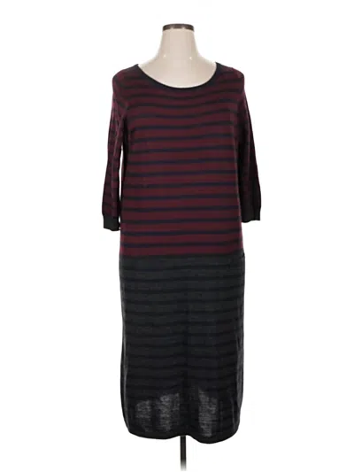 Pre-owned Talbots Casual Dress In Burgundy