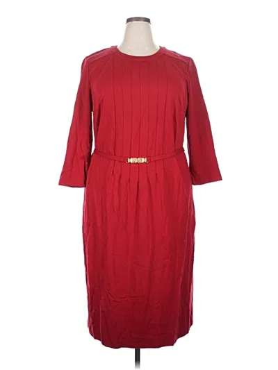 Pre-owned Talbots Casual Dress In Burgundy