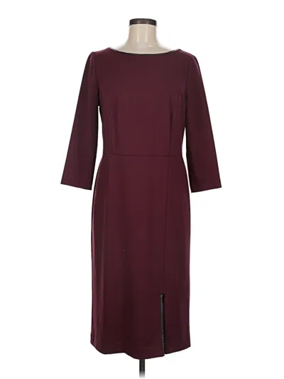 Pre-owned Talbots Casual Dress In Burgundy
