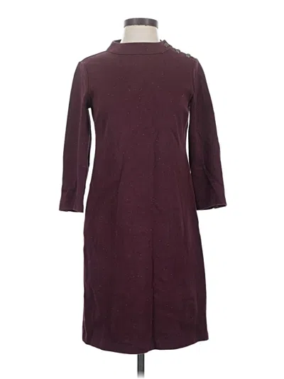 Pre-owned Talbots Casual Dress In Burgundy