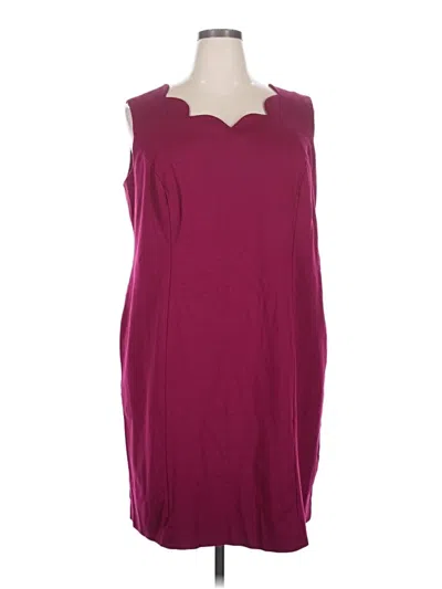 Pre-owned Talbots Casual Dress In Burgundy