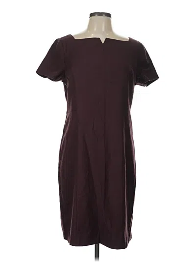 Pre-owned Talbots Casual Dress In Burgundy