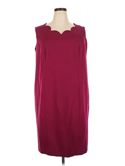Pre-owned Talbots Casual Dress In Burgundy