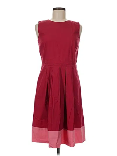 Pre-owned Talbots Casual Dress In Burgundy