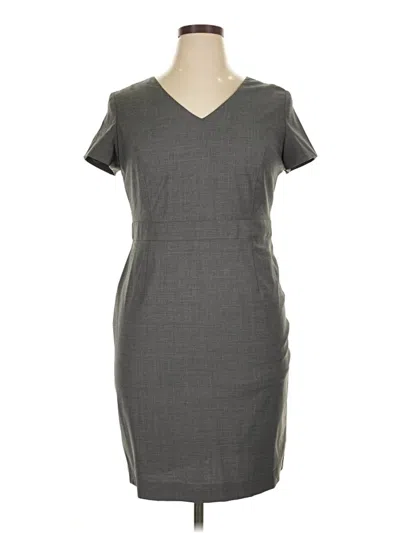 Talbots Casual Dress In Gray