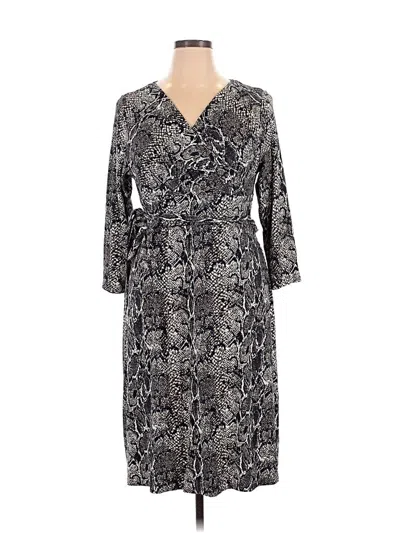 Pre-owned Talbots Casual Dress In Gray