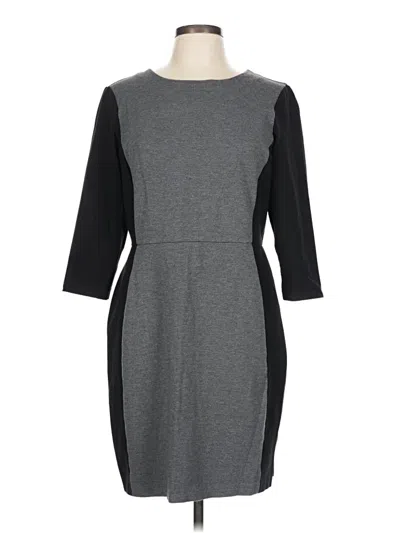 Pre-owned Talbots Casual Dress In Gray