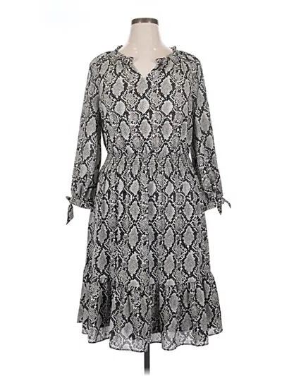 Pre-owned Talbots Casual Dress In Gray