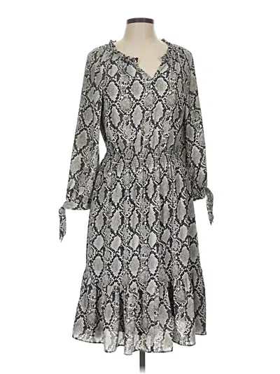 Pre-owned Talbots Casual Dress In Gray