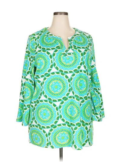 Pre-owned Talbots Casual Dress In Green