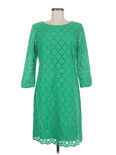 Pre-owned Talbots Casual Dress In Green