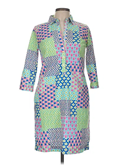 Pre-owned Talbots Casual Dress In Green