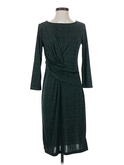 Pre-owned Talbots Casual Dress In Green
