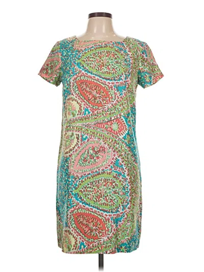 Pre-owned Talbots Casual Dress In Green