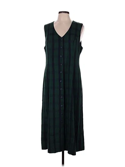 Pre-owned Talbots Casual Dress In Green