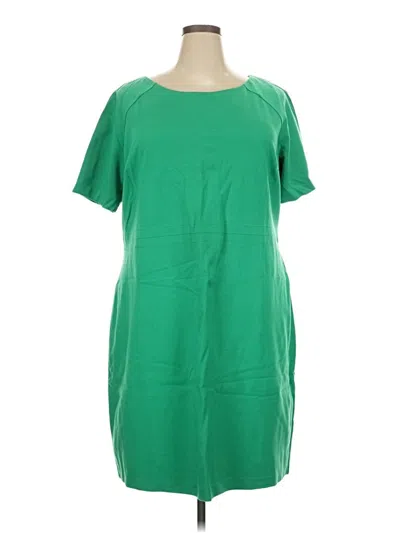 Pre-owned Talbots Casual Dress In Green