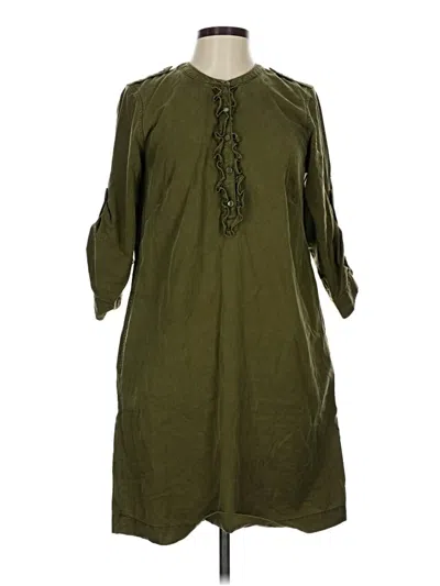 Pre-owned Talbots Casual Dress In Green