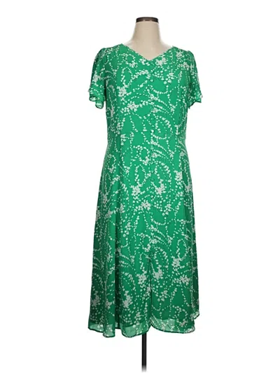 Pre-owned Talbots Casual Dress In Green