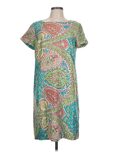 Pre-owned Talbots Casual Dress In Green