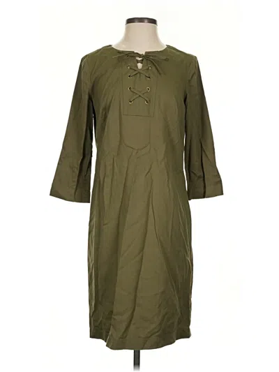 Pre-owned Talbots Casual Dress In Green
