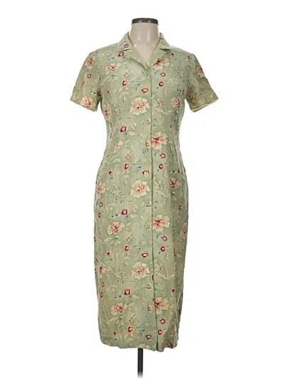 Pre-owned Talbots Casual Dress In Green
