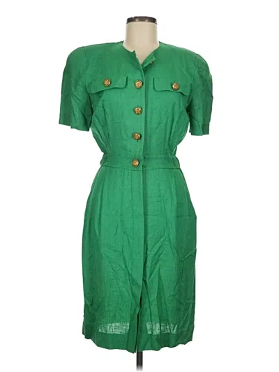 Pre-owned Talbots Casual Dress In Green