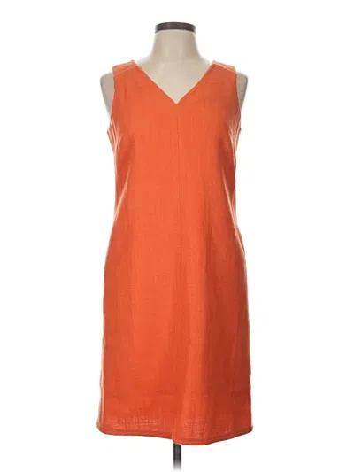 Pre-owned Talbots Casual Dress In Orange