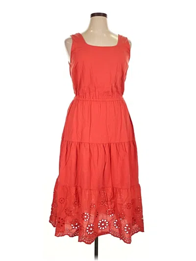 Pre-owned Talbots Casual Dress In Orange