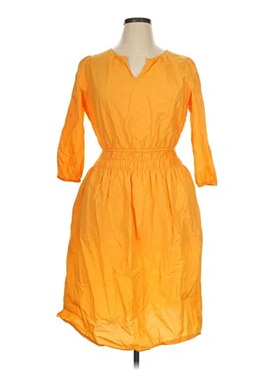 Pre-owned Talbots Casual Dress In Orange