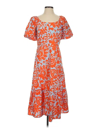 Pre-owned Talbots Casual Dress In Orange