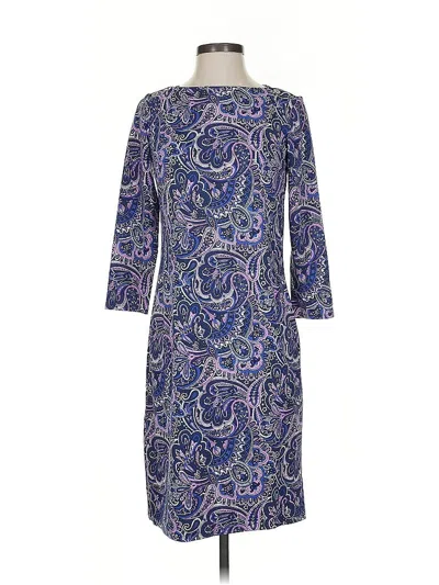 Pre-owned Talbots Casual Dress In Purple