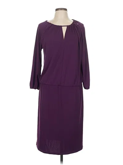 Pre-owned Talbots Casual Dress In Purple