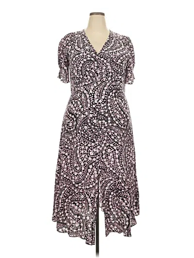 Pre-owned Talbots Casual Dress In Purple