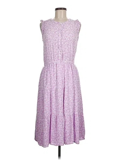 Pre-owned Talbots Casual Dress In Purple