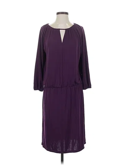 Pre-owned Talbots Casual Dress In Purple