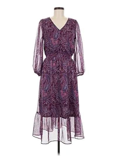 Pre-owned Talbots Casual Dress In Purple
