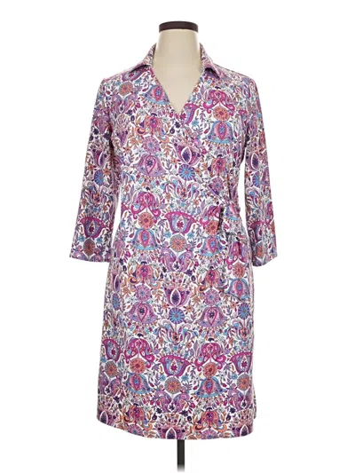 Pre-owned Talbots Casual Dress In Purple