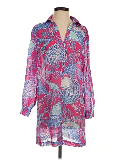 Pre-owned Talbots Casual Dress In Purple