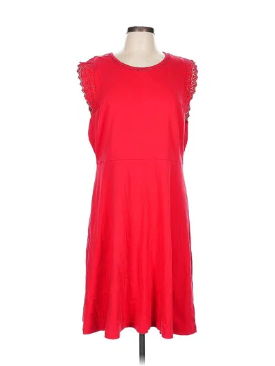 Pre-owned Talbots Casual Dress In Red