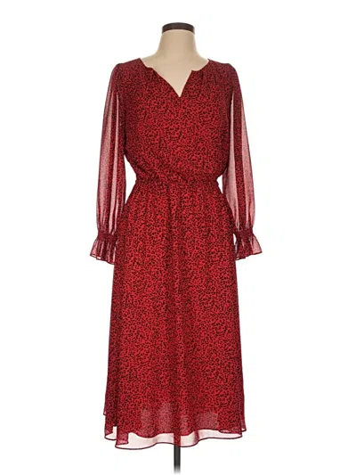 Pre-owned Talbots Casual Dress In Red