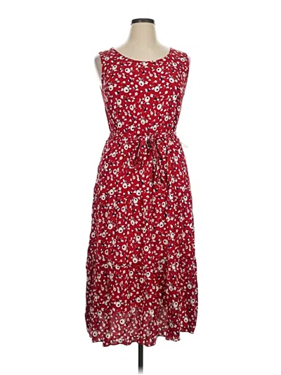 Pre-owned Talbots Casual Dress In Red
