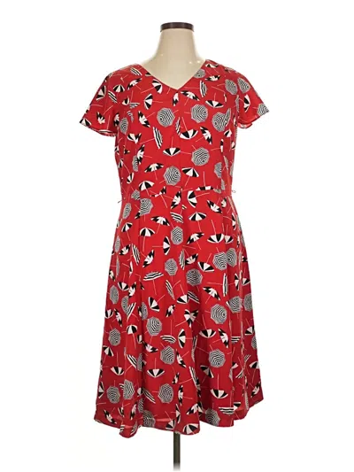 Pre-owned Talbots Casual Dress In Red