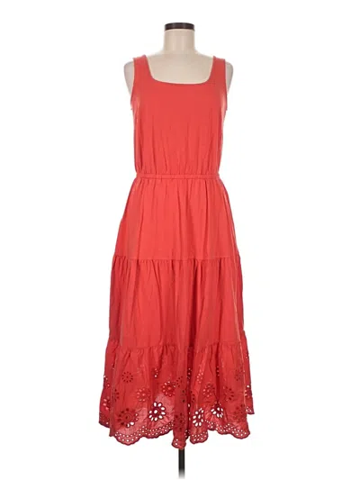 Pre-owned Talbots Casual Dress In Red