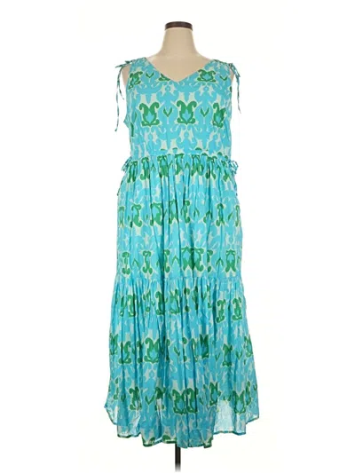Pre-owned Talbots Casual Dress In Teal