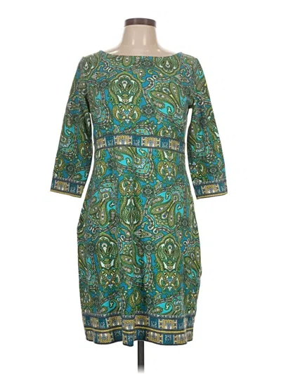 Pre-owned Talbots Casual Dress In Teal