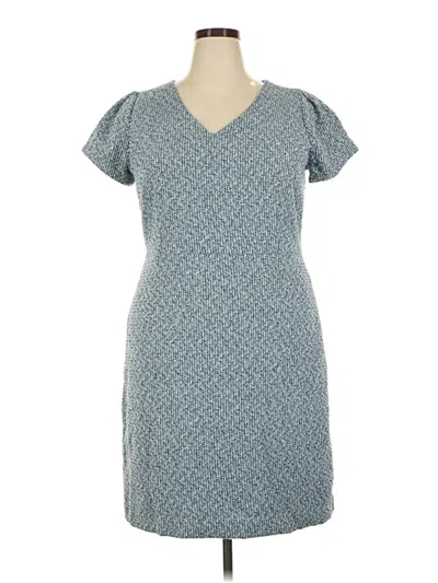 Pre-owned Talbots Casual Dress In Teal