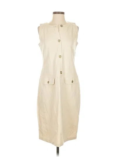 Pre-owned Talbots Casual Dress In White