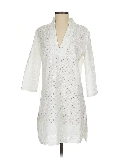 Pre-owned Talbots Casual Dress In White