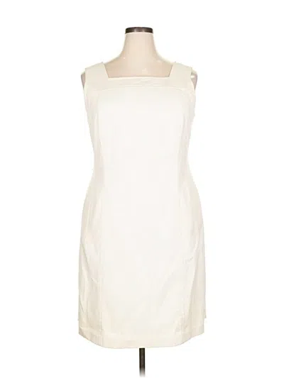 Pre-owned Talbots Casual Dress In White
