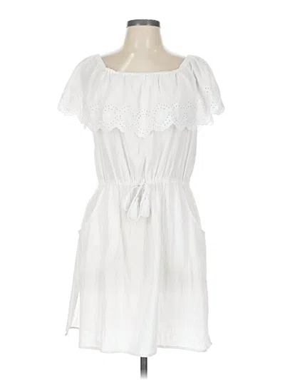 Pre-owned Talbots Casual Dress In White